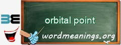 WordMeaning blackboard for orbital point